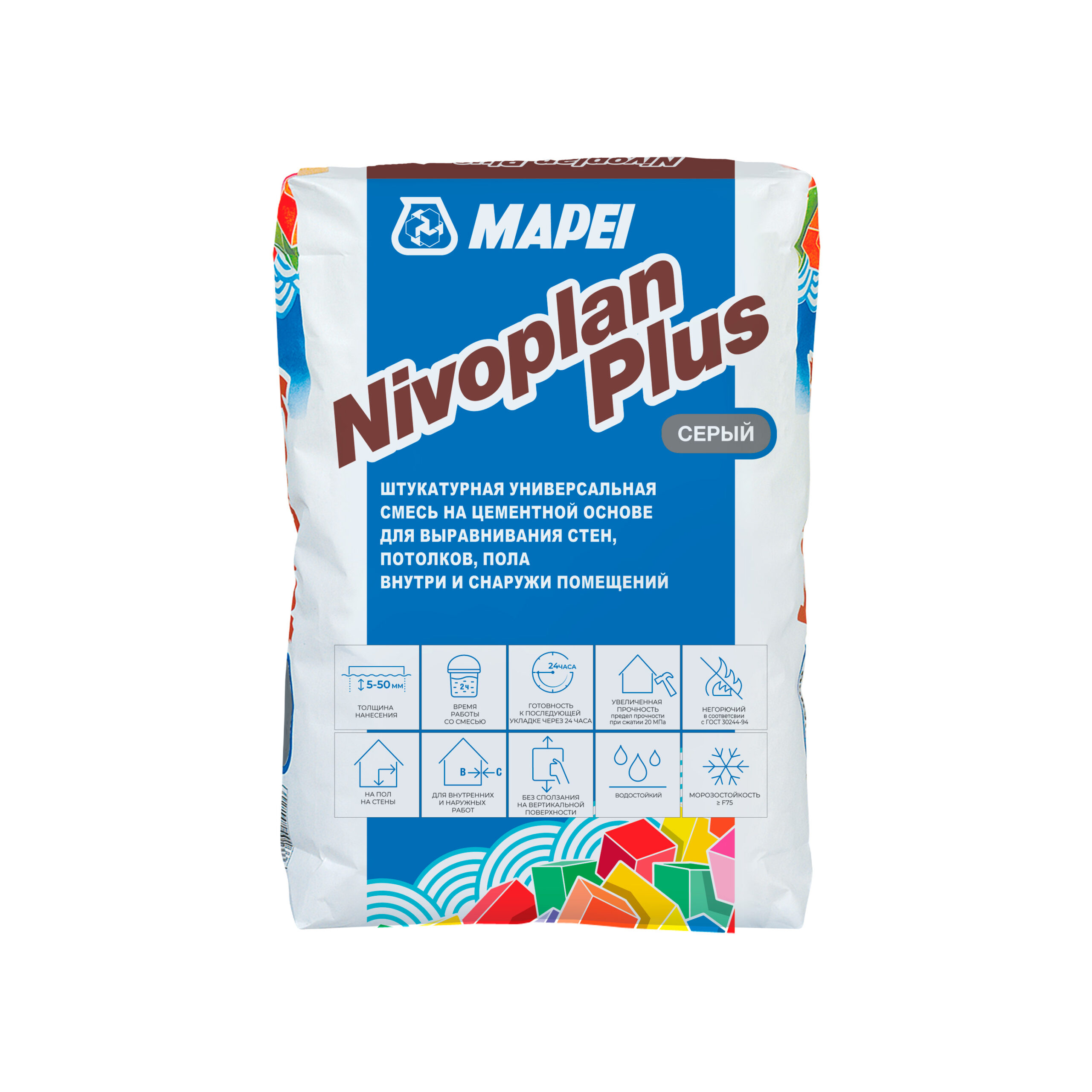 Цементный выравнивающий состав NIVOPLAN PLUS