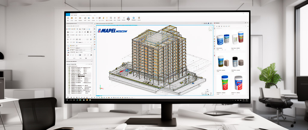 BIM-моделирование с материалами Mapei: спецификации, библиотеки, интеграция в Revit