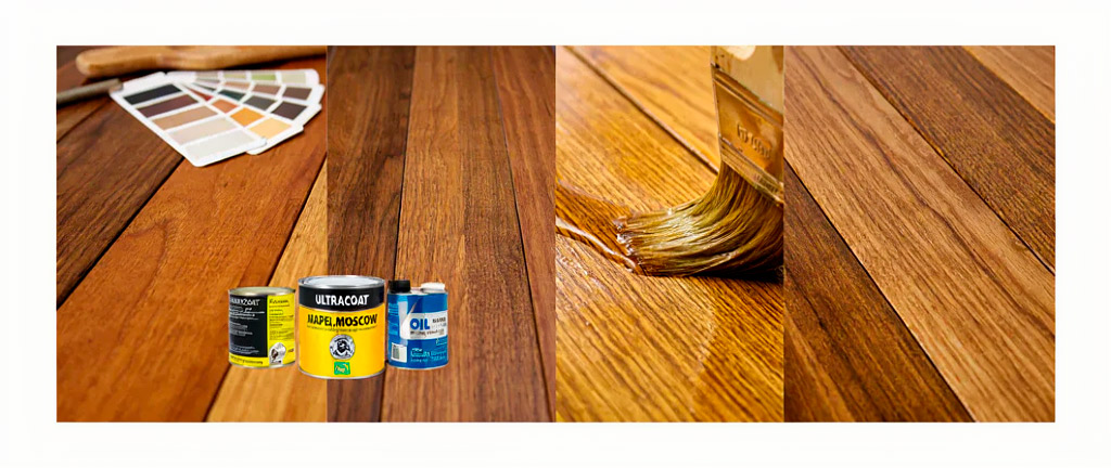 Тонировка и колеровка паркета: масла ULTRACOAT OIL COLOR — палитра, технология